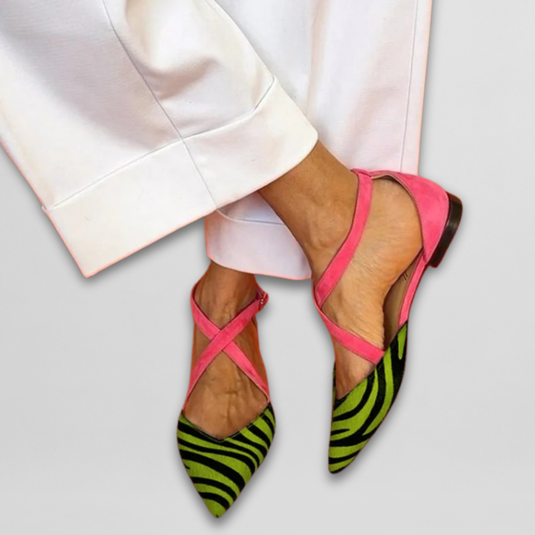 Élise - Ballet Flats with Straps