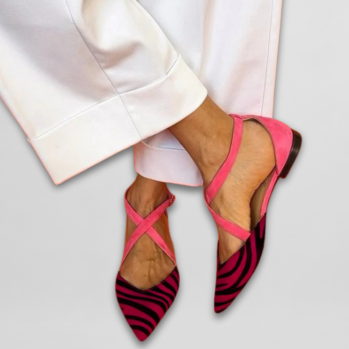 Élise - Ballet Flats with Straps