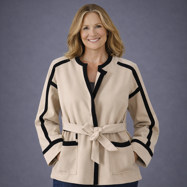 BB™ | Striped Wool Coat