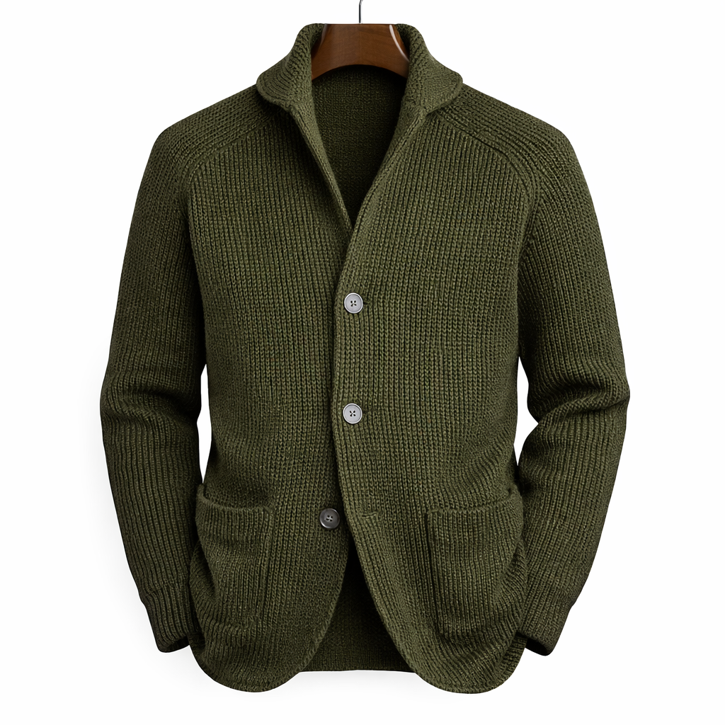 Ethan™ | Premium Shawl-Collar Cardigan – Timeless Comfort & Style