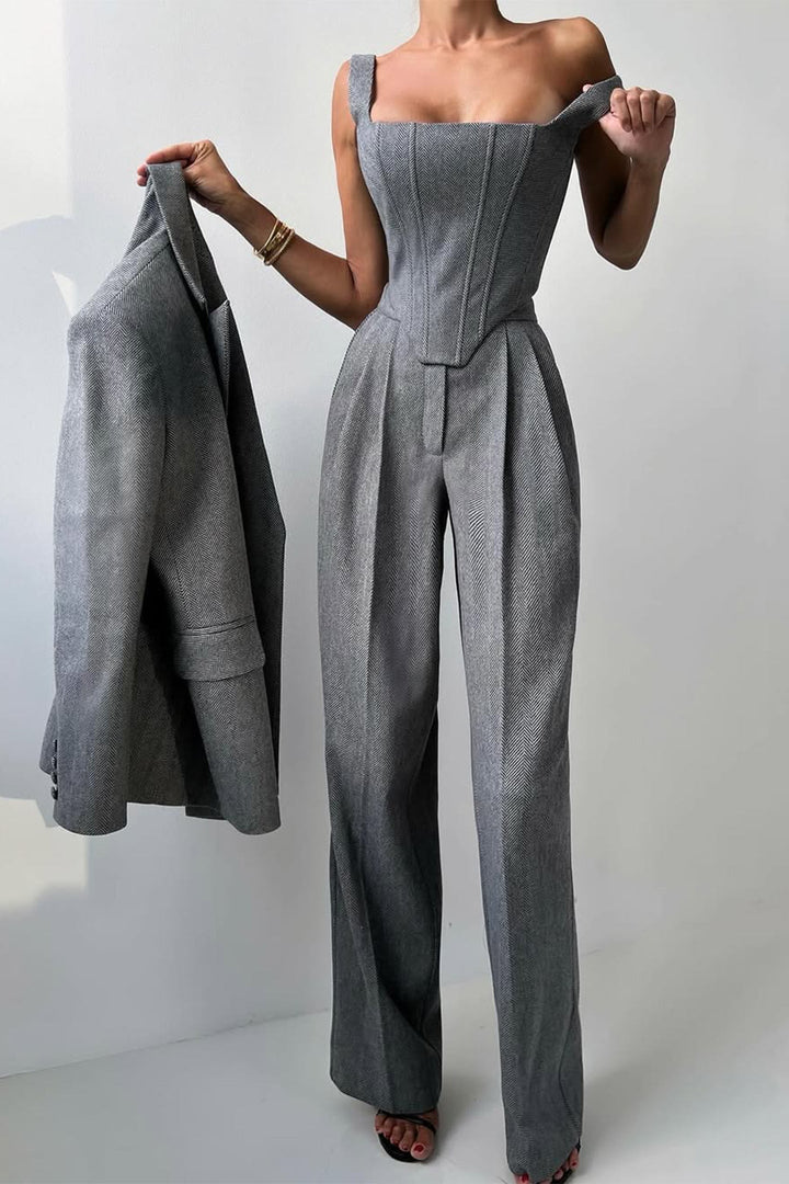 BB™ | Double Breasted Blazer Three-Piece Set