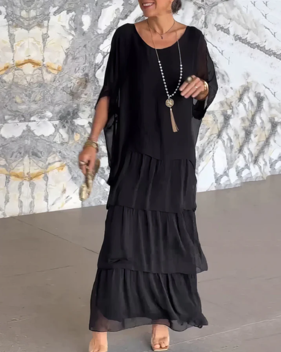 BB | Loose Fit Round Neck Maxi Dress