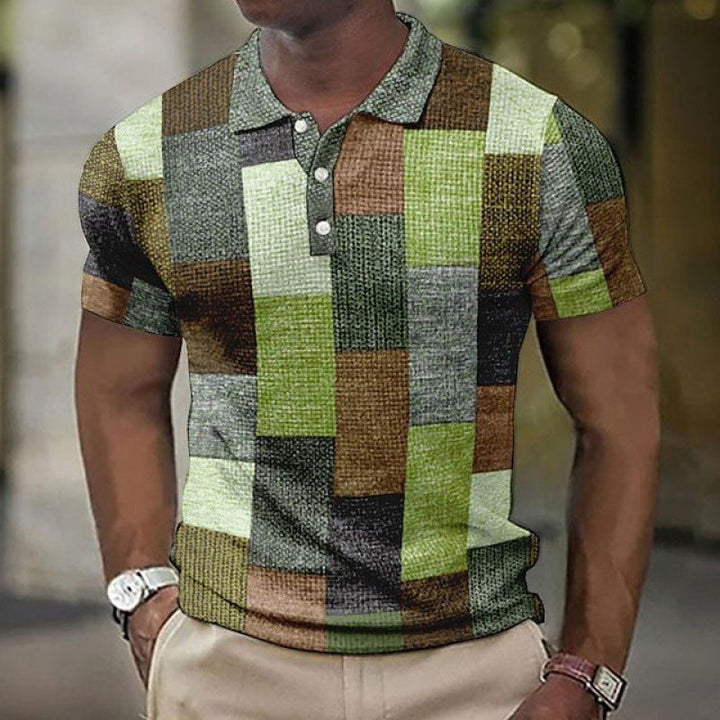 Elowen | Trendy Checkered Polo Top